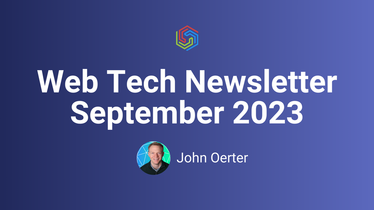 Web Tech Newsletter - September 2023